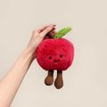 Plush Apple Keychain